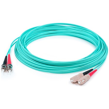 Add-On This Is A 1M Sc (Male) To St (Male) Aqua Duplex Riser-Rated Fiber ADD-ST-SC-1M5OM3